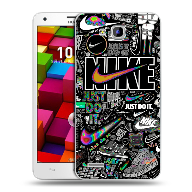 Пластиковый чехол на Huawei Honor 3x с принтом Найк Пластиковый чехол на Huawei Honor 3x с принтом Найк