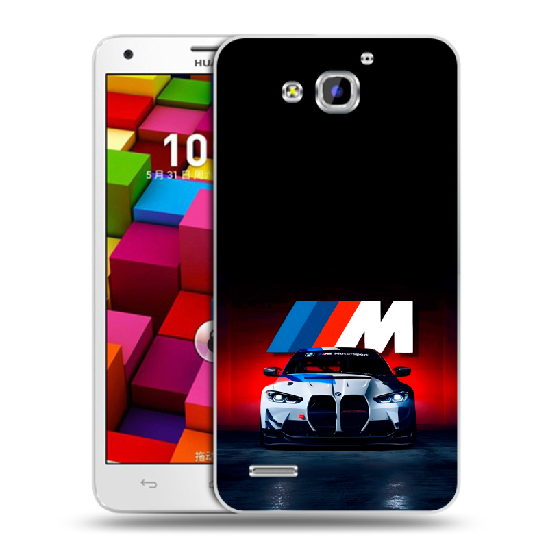 Пластиковый чехол на Huawei Honor 3x с принтом БМВ BMW Пластиковый чехол на Huawei Honor 3x с принтом БМВ BMW