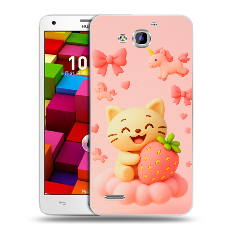 Пластиковый чехол на Huawei Honor 3x с принтом для девочек Пластиковый чехол на Huawei Honor 3x с принтом для девочек