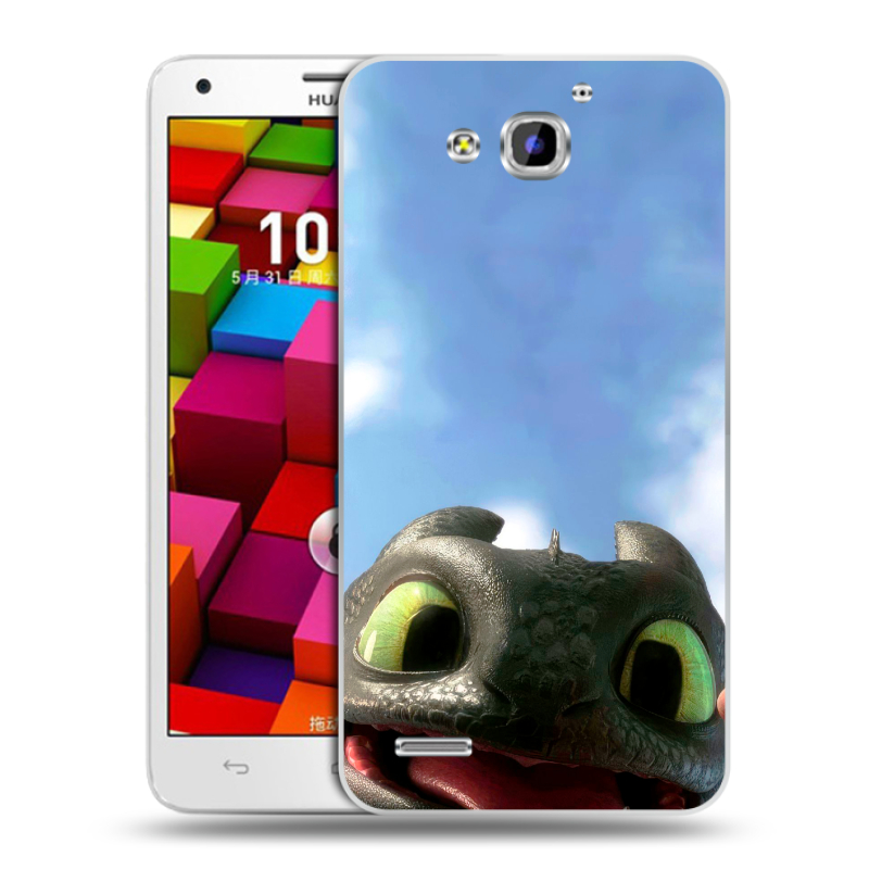Пластиковый чехол на Huawei Honor 3x с принтом Как приручить дракона Пластиковый чехол на Huawei Honor 3x с принтом Как приручить дракона