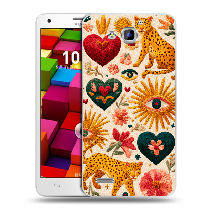 Пластиковый чехол на Huawei Honor 3x с принтом Модный принт Пластиковый чехол на Huawei Honor 3x с принтом Модный принт