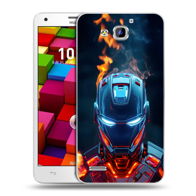 Пластиковый чехол на Huawei Honor 3x с принтом IronMan Железный человек Пластиковый чехол на Huawei Honor 3x с принтом IronMan Железный человек