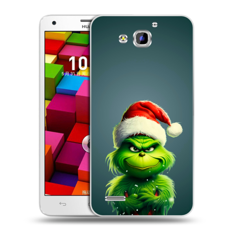 Пластиковый чехол на Huawei Honor 3x с принтом Новый год Пластиковый чехол на Huawei Honor 3x с принтом Новый год