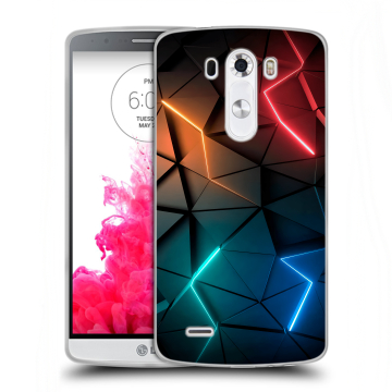 Силиконовый чехол на LG G3 (Dual-LTE) с принтом Абстракция неон Силиконовый чехол на LG G3 (Dual-LTE) с принтом Абстракция неон