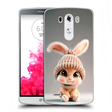 Силиконовый чехол на LG G3 (Dual-LTE) с принтом Кролик Силиконовый чехол на LG G3 (Dual-LTE) с принтом Кролик