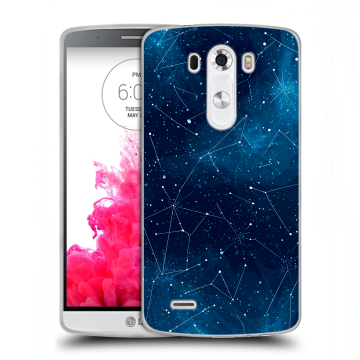 Силиконовый чехол на LG G3 (Dual-LTE) с принтом Космос звезды