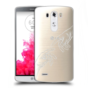 Силиконовый чехол на LG G3 (Dual-LTE) с принтом Сотворение мира