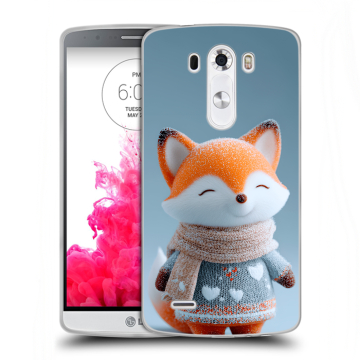 Силиконовый чехол на LG G3 (Dual-LTE) с принтом Лиса