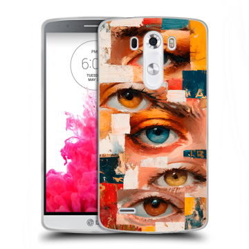 Силиконовый чехол на LG G3 (Dual-LTE) с принтом Модный принт