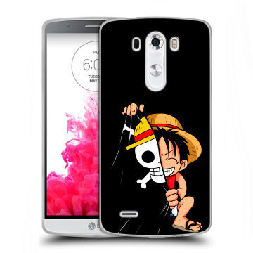 Силиконовый чехол на LG G3 (Dual-LTE) с принтом One Piece Ван Пис