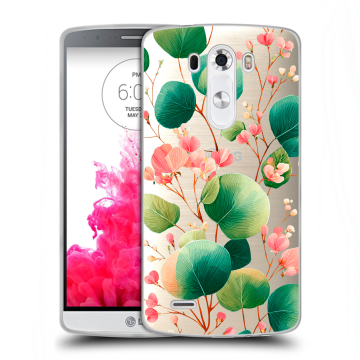 Силиконовый чехол на LG G3 (Dual-LTE) с принтом женский