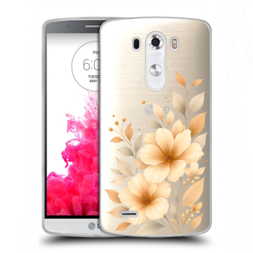Силиконовый чехол на LG G3 (Dual-LTE) с принтом для девушки