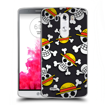 Силиконовый чехол на LG G3 (Dual-LTE) с принтом One Piece Ван Пис