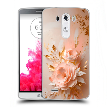 Силиконовый чехол на LG G3 (Dual-LTE) с принтом женский