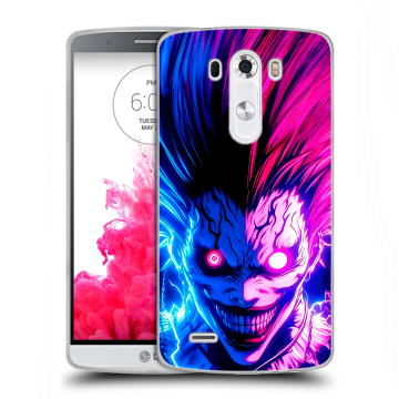 Силиконовый чехол на LG G3 (Dual-LTE) с принтом Death note Тетрадь смерти