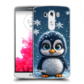 Силиконовый чехол на LG G3 (Dual-LTE) с принтом Новый год