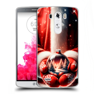 Силиконовый чехол на LG G3 (Dual-LTE) с принтом Новый год