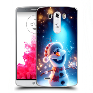 Силиконовый чехол на LG G3 (Dual-LTE) с принтом Новый год