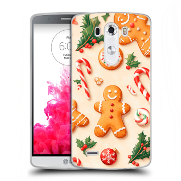 Силиконовый чехол на LG G3 (Dual-LTE) с принтом Новый год