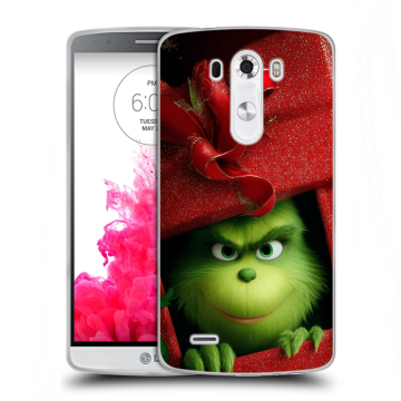 Силиконовый чехол на LG G3 (Dual-LTE) с принтом Новый год