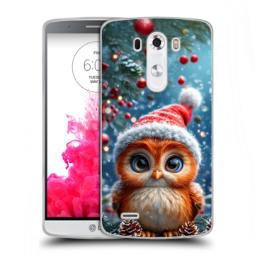Силиконовый чехол на LG G3 (Dual-LTE) с принтом Новый год