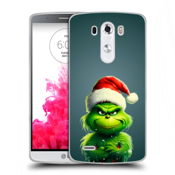 Силиконовый чехол на LG G3 (Dual-LTE) с принтом Новый год