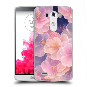 Силиконовый чехол на LG G3 (Dual-LTE) с принтом женский