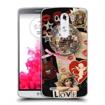 Силиконовый чехол на LG G3 (Dual-LTE) с принтом для девочек