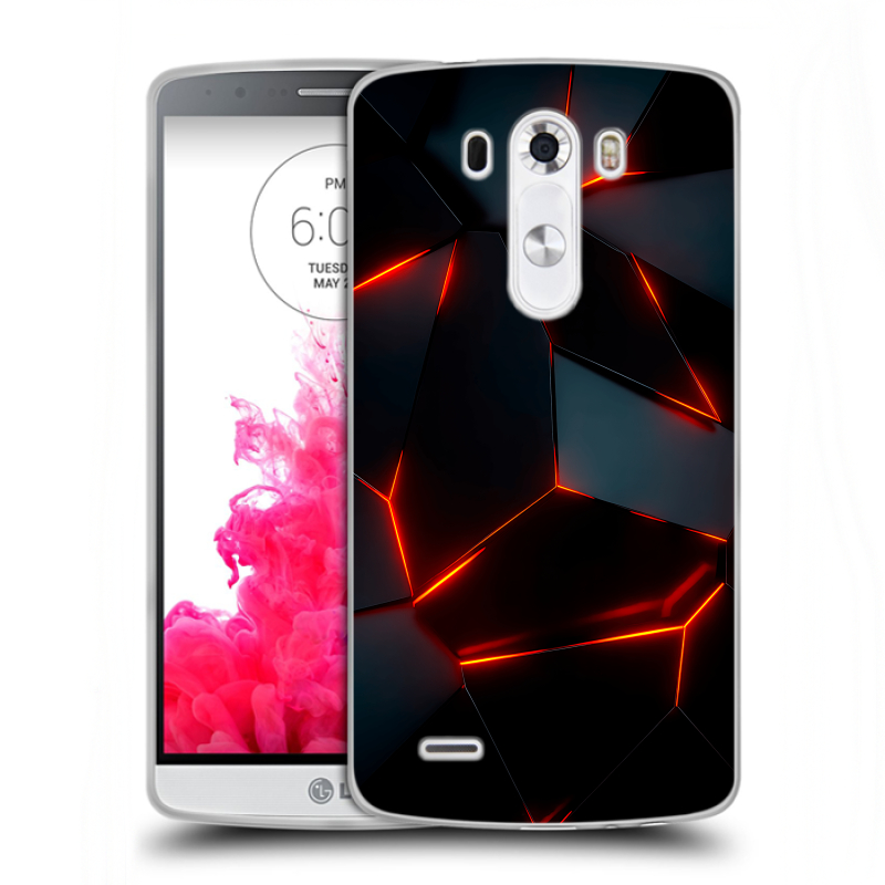 Силиконовый чехол на LG G3 (Dual-LTE) с принтом Яркие абстракции Силиконовый чехол на LG G3 (Dual-LTE) с принтом Яркие абстракции