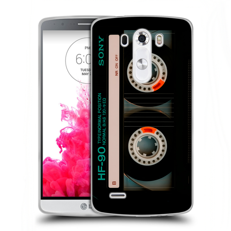 Силиконовый чехол на LG G3 (Dual-LTE) с принтом Кассета Силиконовый чехол на LG G3 (Dual-LTE) с принтом Кассета
