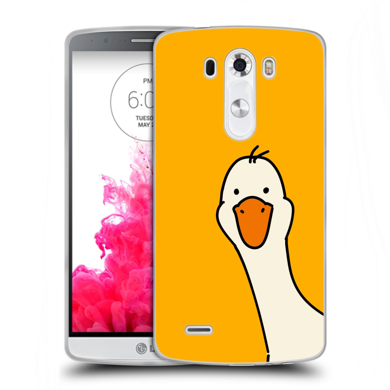 Пластиковый чехол на LG G3 (Dual-LTE) с принтом Утка Пластиковый чехол на LG G3 (Dual-LTE) с принтом Утка