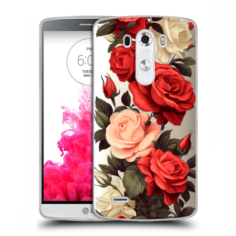 Пластиковый чехол на LG G3 (Dual-LTE) с принтом Розы Пластиковый чехол на LG G3 (Dual-LTE) с принтом Розы