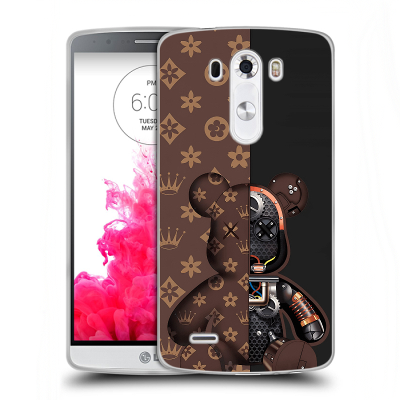 Силиконовый чехол на LG G3 (Dual-LTE) с принтом Луи робот Силиконовый чехол на LG G3 (Dual-LTE) с принтом Луи робот