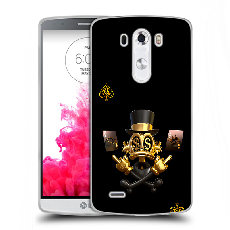 Пластиковый чехол на LG G3 (Dual-LTE) с принтом Золотой скрудж макдак Пластиковый чехол на LG G3 (Dual-LTE) с принтом Золотой скрудж макдак