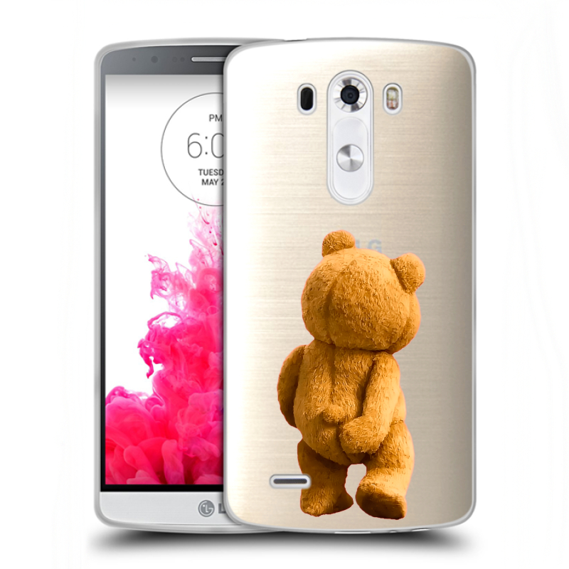 Силиконовый чехол на LG G3 (Dual-LTE) с принтом Медведь Силиконовый чехол на LG G3 (Dual-LTE) с принтом Медведь