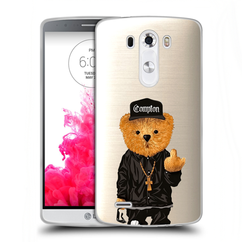 Пластиковый чехол на LG G3 (Dual-LTE) с принтом Плюшевый медведь Пластиковый чехол на LG G3 (Dual-LTE) с принтом Плюшевый медведь