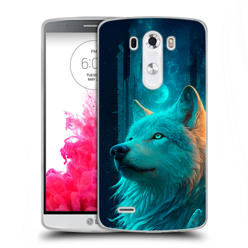 Силиконовый чехол на LG G3 (Dual-LTE) с принтом бабочки саккура Силиконовый чехол на LG G3 (Dual-LTE) с принтом бабочки саккура