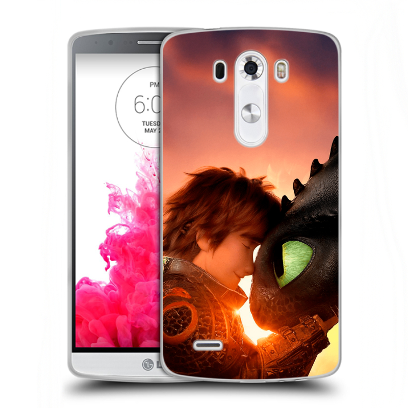 Силиконовый чехол на LG G3 (Dual-LTE) с принтом Как приручить дракона Силиконовый чехол на LG G3 (Dual-LTE) с принтом Как приручить дракона