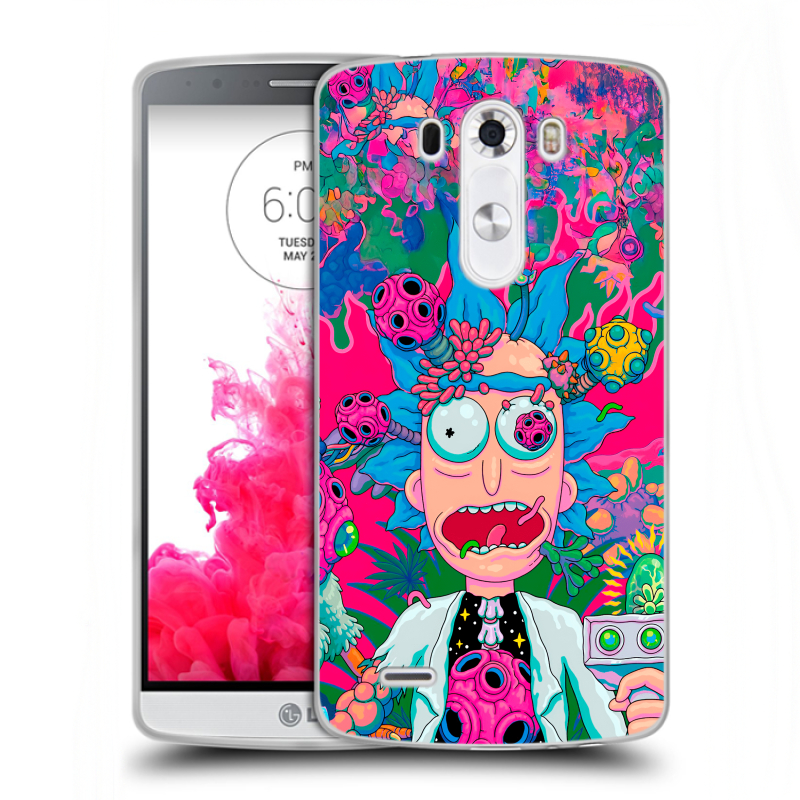Силиконовый чехол на LG G3 (Dual-LTE) с принтом Рик и Морти Rick Morty Силиконовый чехол на LG G3 (Dual-LTE) с принтом Рик и Морти Rick Morty