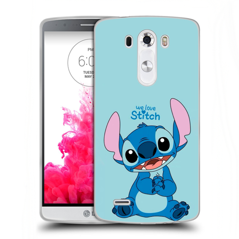 Силиконовый чехол на LG G3 (Dual-LTE) с принтом Лило и Стич Силиконовый чехол на LG G3 (Dual-LTE) с принтом Лило и Стич