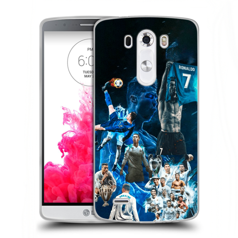 Силиконовый чехол на LG G3 (Dual-LTE) с принтом Реал Роналдо Силиконовый чехол на LG G3 (Dual-LTE) с принтом Реал Роналдо