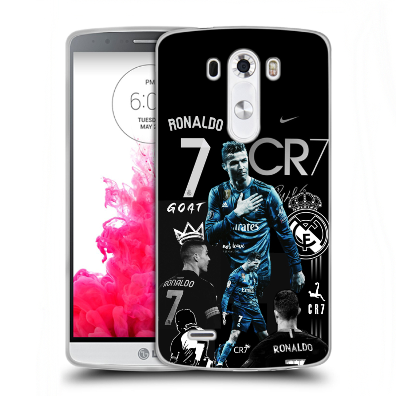 Пластиковый чехол на LG G3 (Dual-LTE) с принтом Реал Роналдо Пластиковый чехол на LG G3 (Dual-LTE) с принтом Реал Роналдо