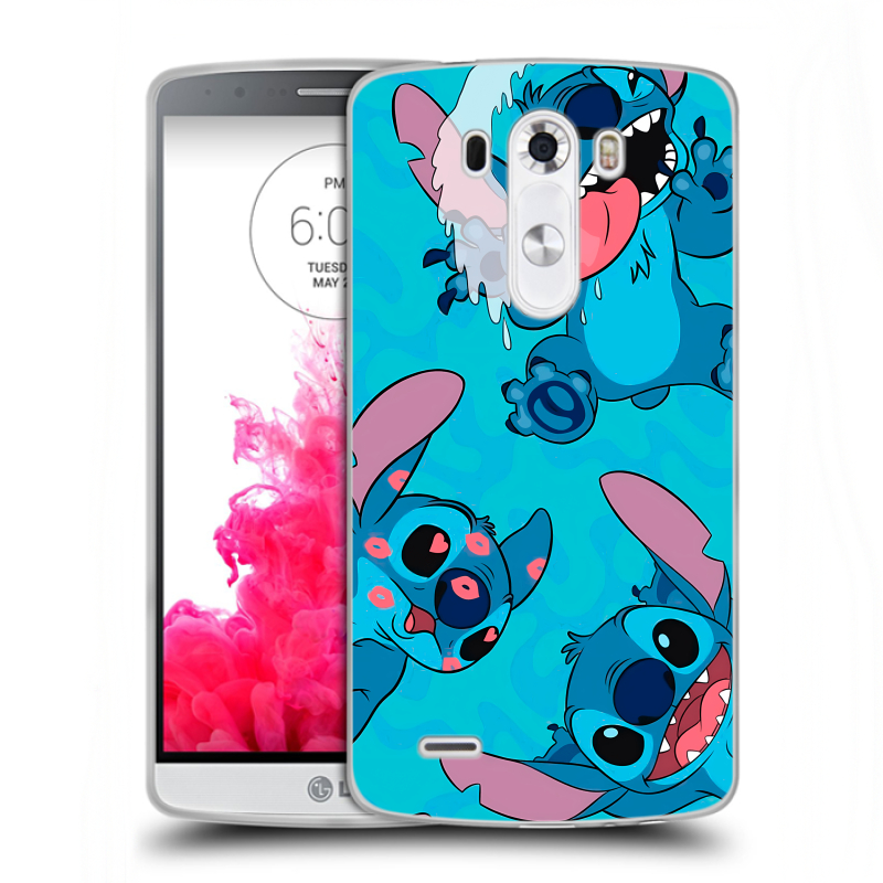 Силиконовый чехол на LG G3 (Dual-LTE) с принтом Лило и Стич Силиконовый чехол на LG G3 (Dual-LTE) с принтом Лило и Стич