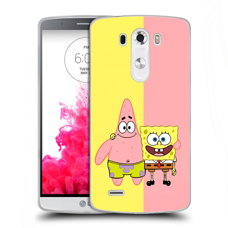 Пластиковый чехол на LG G3 (Dual-LTE) с принтом Спанч боб Спанчбоб Пластиковый чехол на LG G3 (Dual-LTE) с принтом Спанч боб Спанчбоб