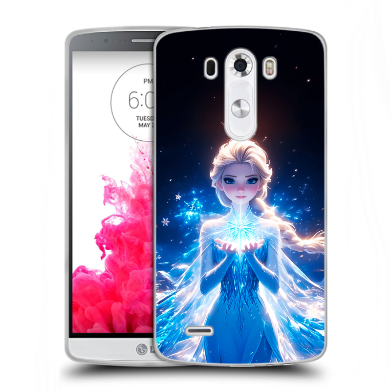 Пластиковый чехол на LG G3 (Dual-LTE) с принтом Холодное сердце Frozen Пластиковый чехол на LG G3 (Dual-LTE) с принтом Холодное сердце Frozen