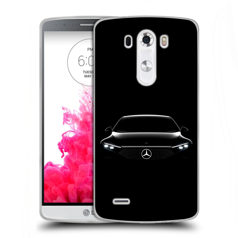 Пластиковый чехол на LG G3 (Dual-LTE) с принтом Mercedes Мерседес Пластиковый чехол на LG G3 (Dual-LTE) с принтом Mercedes Мерседес