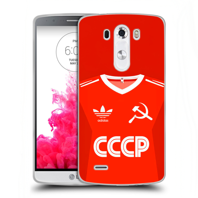 Силиконовый чехол на LG G3 (Dual-LTE) с принтом Флаг Герб СССР Силиконовый чехол на LG G3 (Dual-LTE) с принтом Флаг Герб СССР