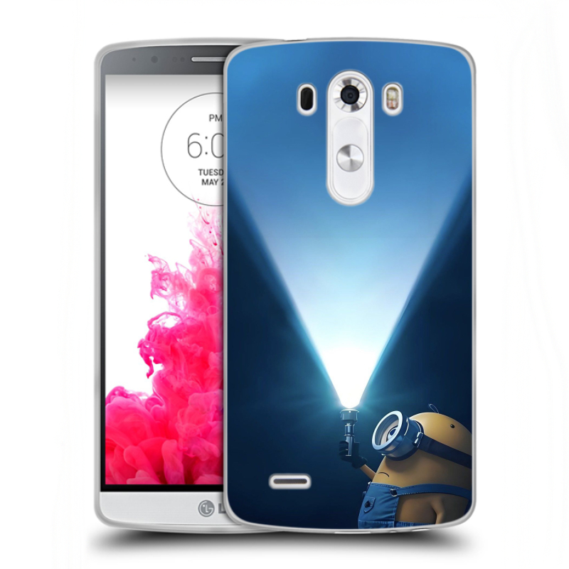 Пластиковый чехол на LG G3 (Dual-LTE) с принтом Миньоны Пластиковый чехол на LG G3 (Dual-LTE) с принтом Миньоны