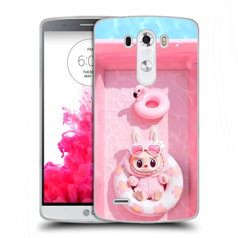 Силиконовый чехол на LG G3 (Dual-LTE) с принтом Labubu Лабубу Силиконовый чехол на LG G3 (Dual-LTE) с принтом Labubu Лабубу