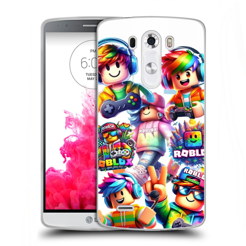 Силиконовый чехол на LG G3 (Dual-LTE) с принтом Roblox Роблокс Силиконовый чехол на LG G3 (Dual-LTE) с принтом Roblox Роблокс